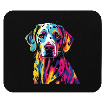 Discover Watercolor Colorful Dalmatian Mouse Pads