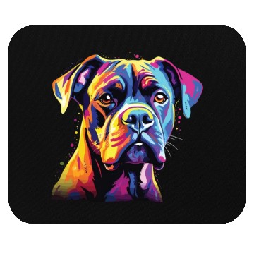 Discover Watercolor Colorful Boxer Mouse Pads