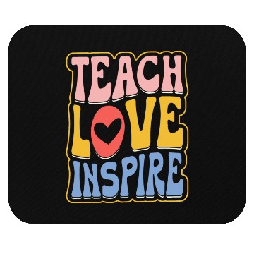 Discover Teens Graduation I Heart My Teachers Love Inspire Mouse Pads