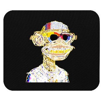 Discover NFT Casual monkey with tattoo Mouse Pads