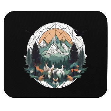 Discover Geoforest Tapestry Mouse Pads