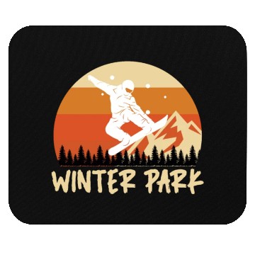 Discover Winterpark Snowboarding Freestyle Snowboarder Mouse Pads