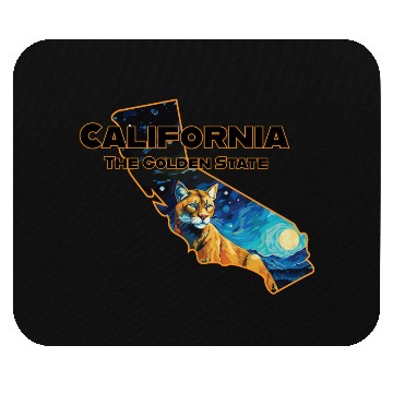 Discover California Wildlife - mountain lion Mouse Pads