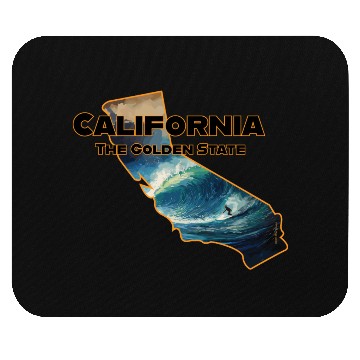 Discover California Wildlife - surfer Mouse Pads