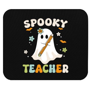 Discover Spooky Teacher Halloween Spooky Ghost Mouse Pads
