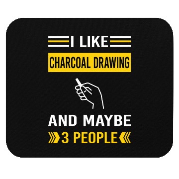 Discover 3 People Charcoal Drawing Mouse Pads