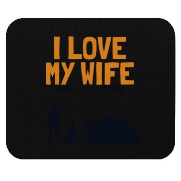 Discover I love my Wife Camping Glamping Backpacking Mouse Pads