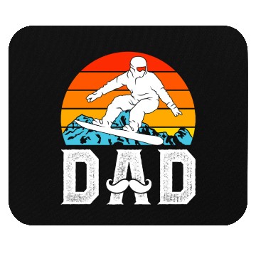 Discover Snowboarding Dad Snowboard Daddy Freestyler Mouse Pads