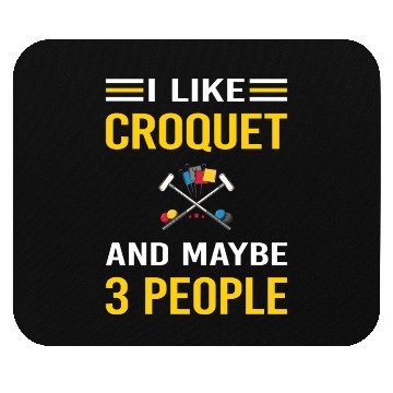 Discover 3 People Croquet Mouse Pads
