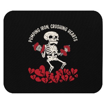 Discover Anti Valentine´s Day Broken Heart Powerlifting Gym Mouse Pads