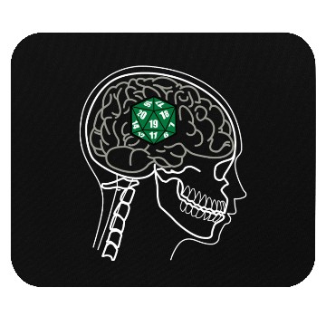 Discover TABLETOP GAMING DICE ON BRAIN X-RAY DESIGN Mouse Pads