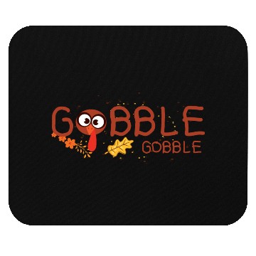 Discover Thanksgiving Gobble Mouse Pads Funny Turkey Graphic