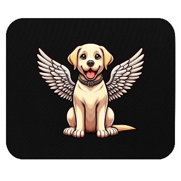 Discover Labrador Retriever Comic Angel Mouse Pads