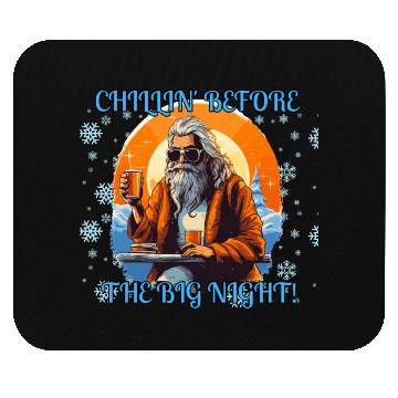 Discover Santa Claus chilling Mouse Pads