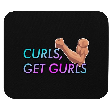 Discover CURLS GET GURLS GYM MUSCLE Mouse Pads