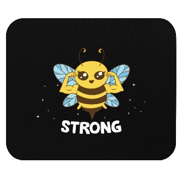 Discover Bee Strong Mouse Pads