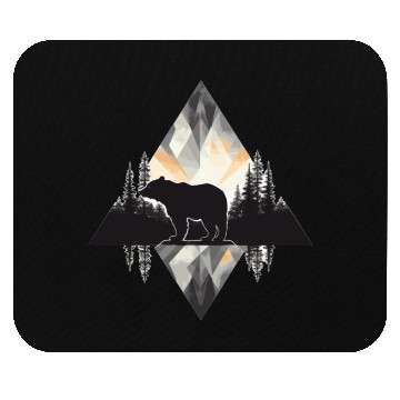 Discover Abstract bear in the mountains Mouse Pads