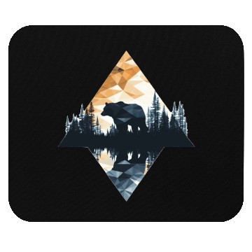 Discover Abstract bear in the mountains Mouse Pads