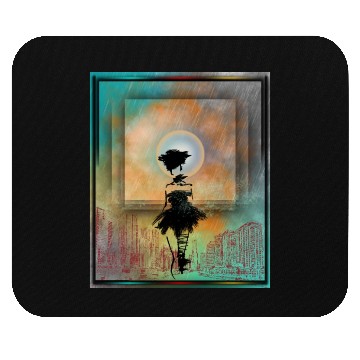Discover City Solitude Alone In Rainy Streets Mouse Pads