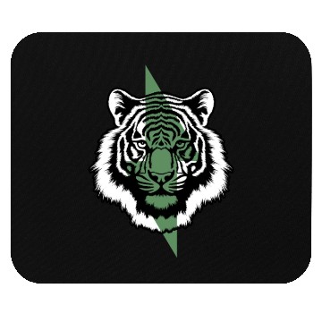 Discover Wild Green Power. Aesthetic tiger with bolt Mouse Pads
