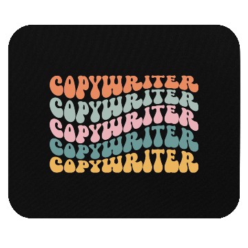 Discover Copywriter Copywriter Wordsmith Groovy Vintage Mouse Pads