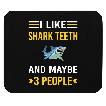 Discover 3 People Shark Teeth Mouse Pads