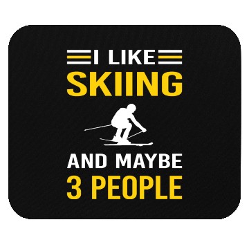 Discover 3 People Skiing Ski Skier Mouse Pads
