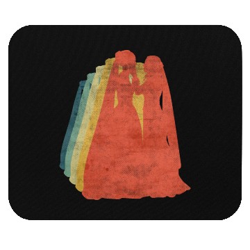 Discover Lesbian Couple Romantic Wedding Wife Retro Mouse Pads