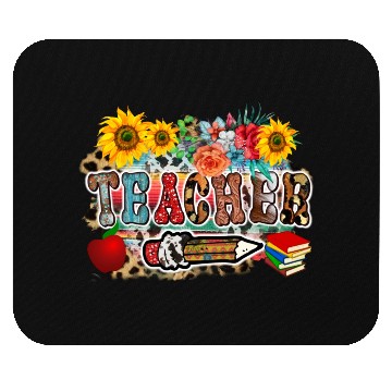 Discover Retro Wildflower Teacher Mouse Pads