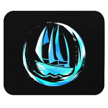 Discover Sailing gift for sailing boat, captain, holiday Mouse Pads