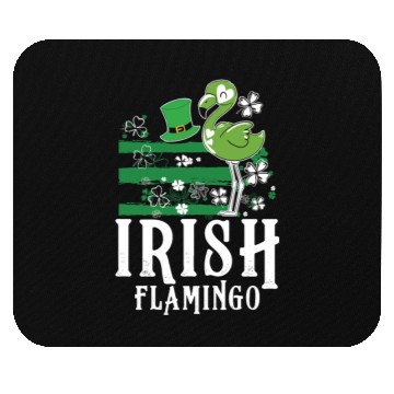 Discover Irish flamingo Mouse Pads