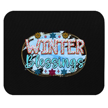 Discover Winter blessings Mouse Pads