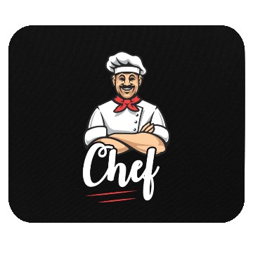 Discover Funny Restaurant Chef Mouse Pads