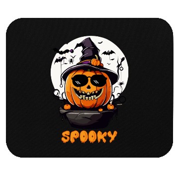 Discover Spooky Cool Halloween Pumpkin Funny Mouse Pads