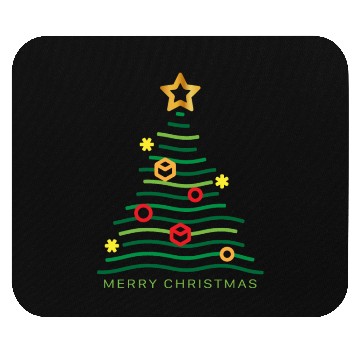 Discover Merry Christmas Tree Mouse Pads