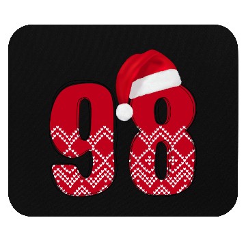 Discover 98 Years Old - Christmas Number Ninety Eight Mouse Pads