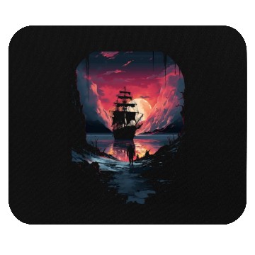 Discover Ice Sailing Iceboat Racing Ice Sailor Winter Mouse Pads