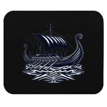Discover Viking Raiders: Norse Seafaring Art Mouse Pads
