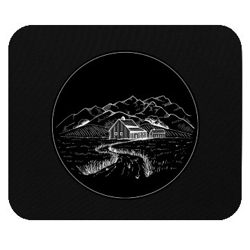 Discover Farm night Mouse Pads