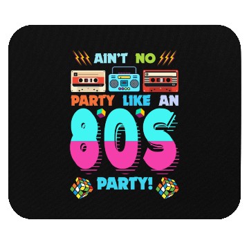Discover 80s Party Vibes - Retro Design with Cassette Tapes Mouse Pads