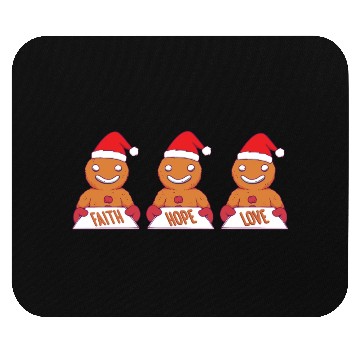 Discover Gingerbread Man Faith Hope Love Religious Mouse Pads