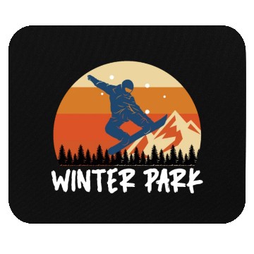 Discover Winterpark Snowboarding Freestyle Snowboarder Mouse Pads