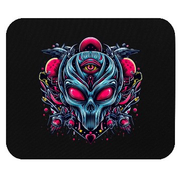 Discover alien art style Mouse Pads