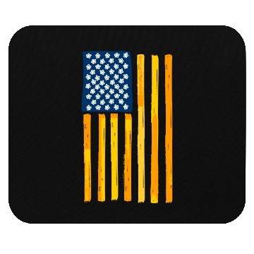 Discover Usa Flag Yellow Mouse Pads