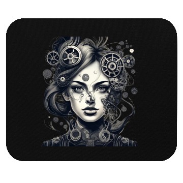 Discover Robot Woman Mouse Pads