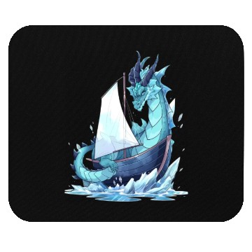 Discover Ice Sailing Dragon Ice Sailor Ice Boating Yachting Mouse Pads
