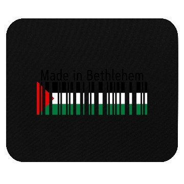 Discover Made in Bethlehem Barcode Palestine Flag for Pales Mouse Pads