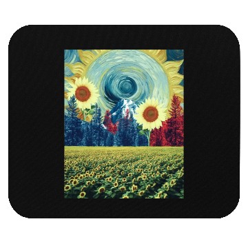 Discover The Sunflower Field Mouse Pads