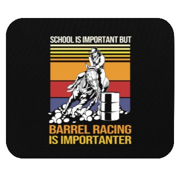 Discover Funny Barrel Racing For Students Horse Riding Mouse Pads