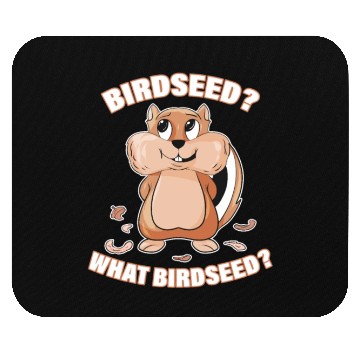 Discover Birdseed Funny Squirrel Cute Design Cute Squirrel Mouse Pads